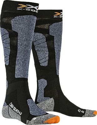 Превью Носки Носки горнолыжные X-SOCKS Carve Silver 4.0 Black/Blue Melange
